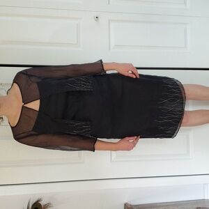 **Jasper Conran Black Sequin Dress and Jacket